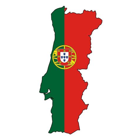 portugal karte umriss